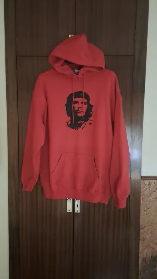 Sudadera roja con capucha Che Guevara XXL