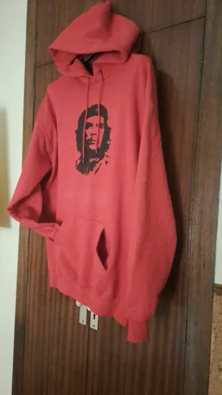 Sudadera roja con capucha Che Guevara XXL