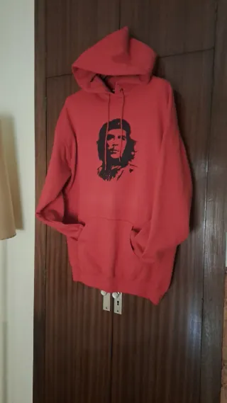 Sudadera roja con capucha Che Guevara XXL
