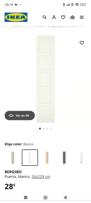 6 Ante Armadio IKEA BERGSBO Bianche
