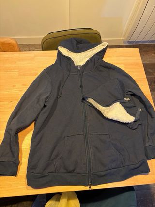 Sudadera Porteo Bebé y Embarazada Azul talla 44-46