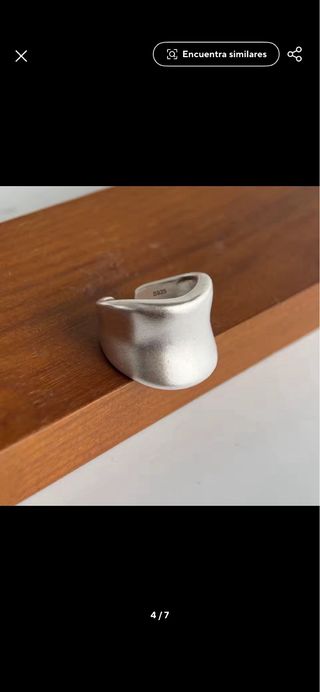 Precioso anillo ancho mate