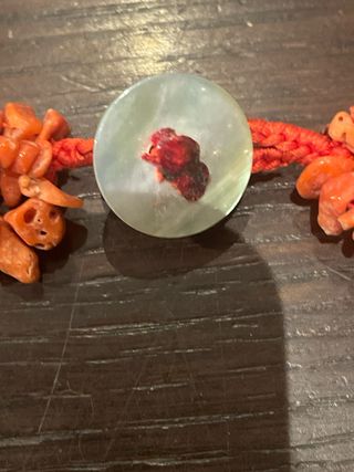 Collana corallo arancione e rossa