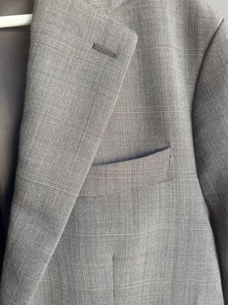 Blazer Zara Gris / Marron Talla M