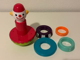 Juguete apilable de payaso