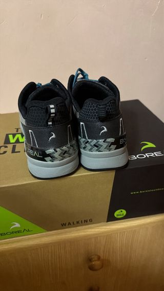 Zapatillas Boreal trekking grises y turquesa