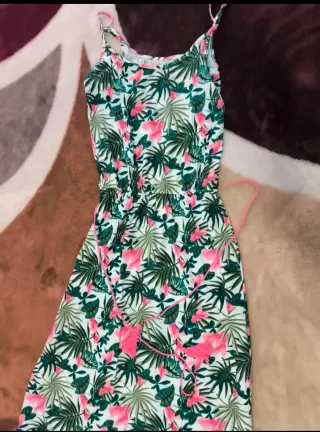 Vestido largo estampado floral