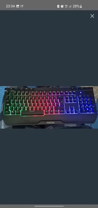 Teclado Gaming Krom LED RGB
