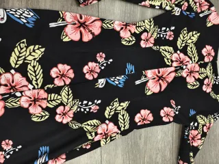 Vestido estampado flores y aves