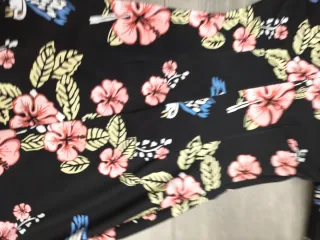 Vestido estampado flores y aves