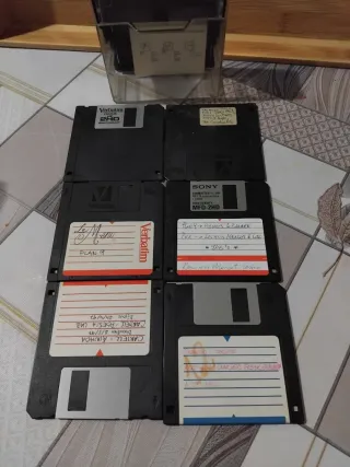 Lote 6 Disquetes 3.5 HD Verbatim Sony