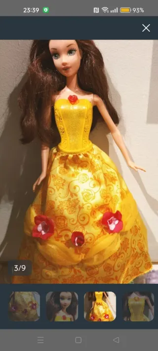 Muñeca Princesa Disney Bella