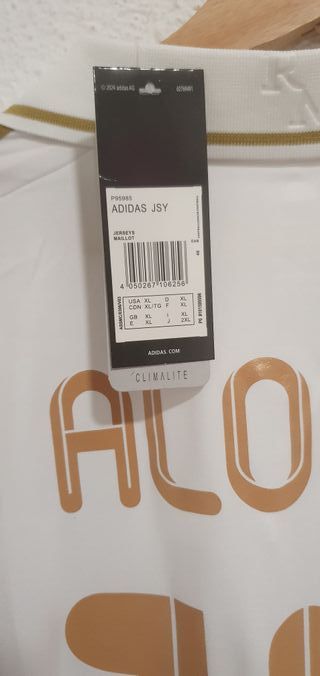 Camiseta Alonso de fútbol Retro Vintage Talla Xl