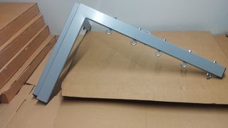 Tendedero pared plegable marrón 4 cuerdas