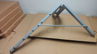 Tendedero pared plegable marrón 4 cuerdas