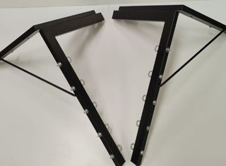 Tendedero pared plegable marrón 4 cuerdas