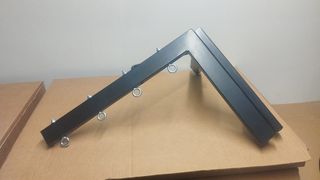 Tendedero pared plegable marrón 4 cuerdas