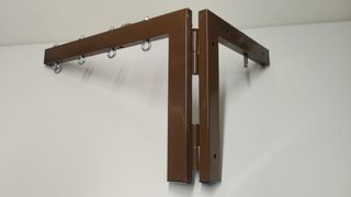 TENDEDERO PLEGABLE DE PARED MARRON 4 CUERDAS