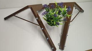 TENDEDERO PLEGABLE DE PARED MARRON 4 CUERDAS