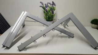 TENDEDERO PLEGABLE DE PARED MARRON 4 CUERDAS