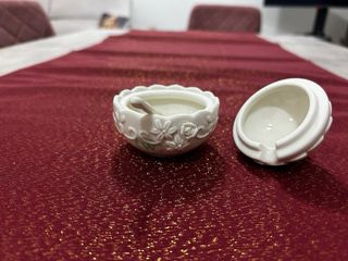 Zuccheriera in porcellana decorata