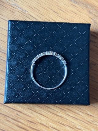Anillo plata con circonitas