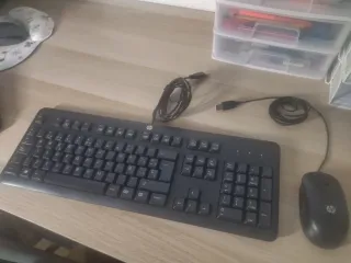 Combo Teclado y Ratón HP USB Negro