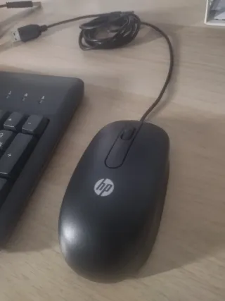 Combo Teclado y Ratón HP USB Negro