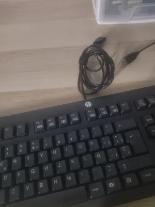 Combo Teclado y Ratón HP USB Negro