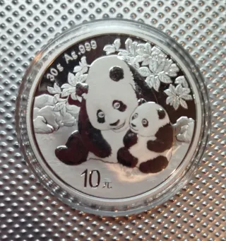 Moneda Panda Plata 30g Ag.999 10 Yuan