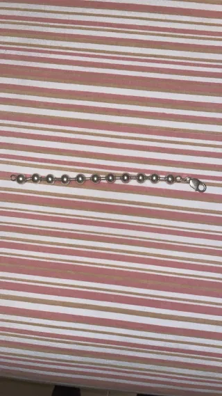 Pulsera Plata Bolas