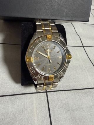 Reloj Ometha Hombre Dorado y Plateado