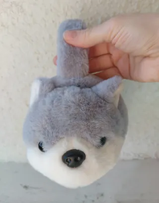 Copri orecchie grigio e bianco