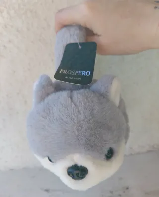 Copri orecchie grigio e bianco