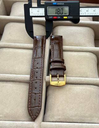 Correa reloj marron piel de becerro para Longines