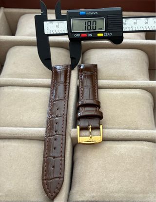 Correa reloj marron piel de becerro para Longines