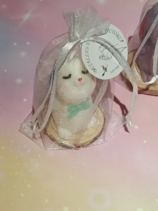 Velitas Conejitos Pascua Base Madera 5€/u