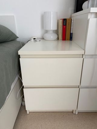 Mesita Noche Ikea Malm Blanca