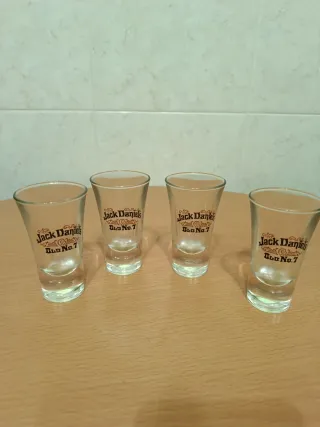 4 Copos Shot Jack Daniels Old No.7