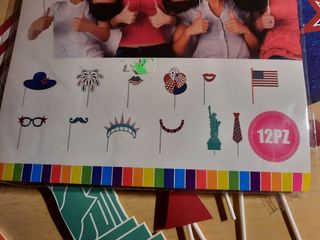 Set 12pz Photo Props Festa Americana