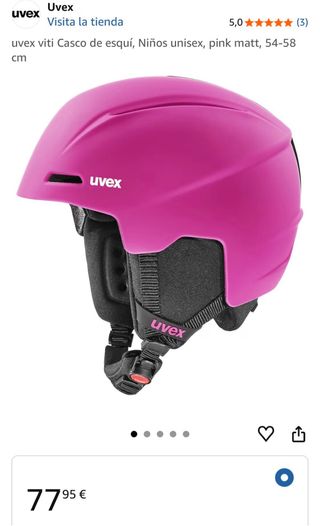 Casco de esquí Uvex unisex pink matt 54-58cm