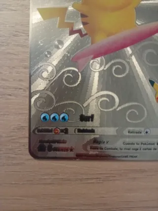 Carta Pokémon Pikachu Surf V Metal