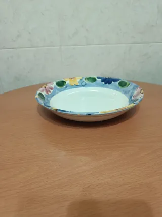 Saladeira Vintage Cerâmica Pintada