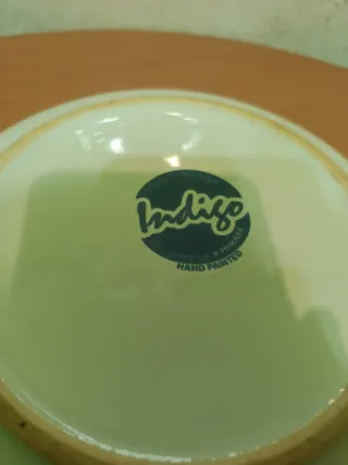 Saladeira Vintage Cerâmica Pintada