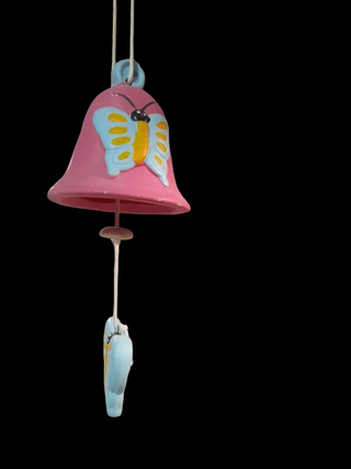 Campanella rosa con farfalle