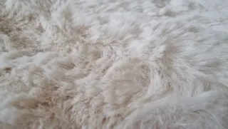 Alfombra blanca 90 cm redonda extra suave