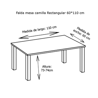 Falda Camilla Rectangular Estampada