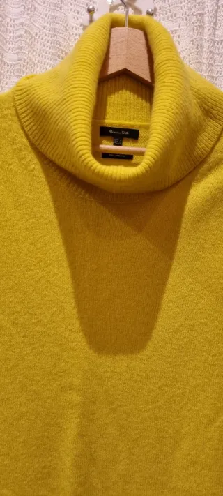 Vestido punto Massimo Dutti cuello alto M