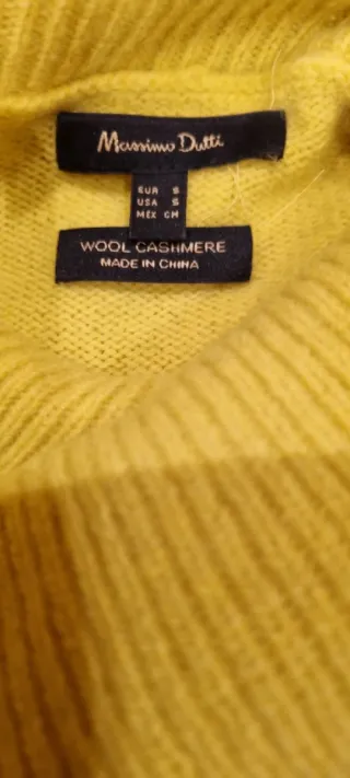 Vestido punto Massimo Dutti cuello alto M