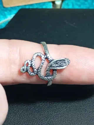 Anillo Serpiente Plata de Ley